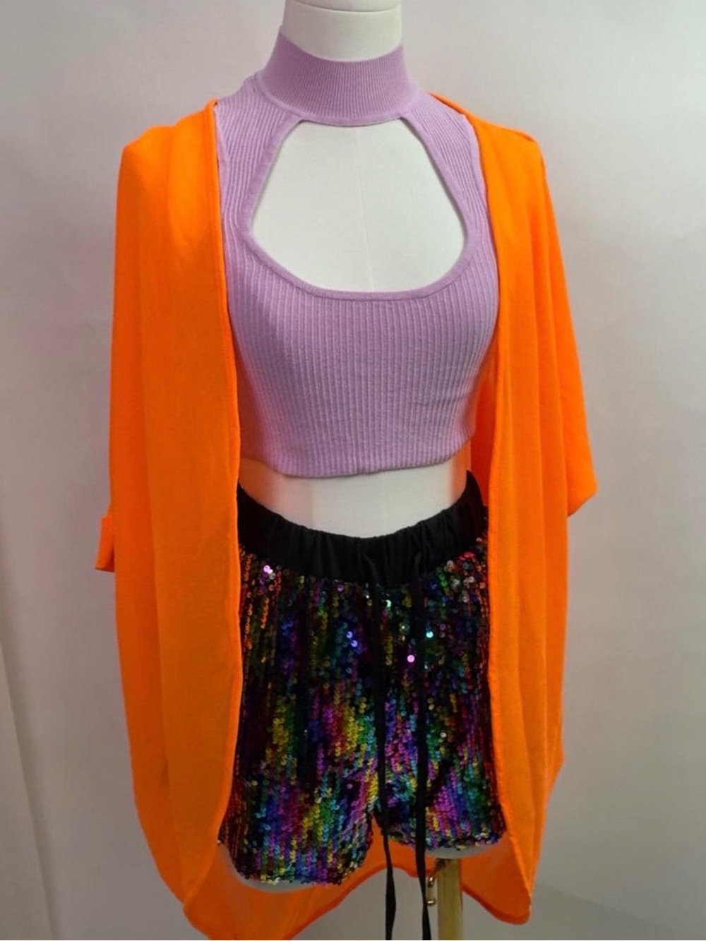 Sheer Neon Orange Coral Kimono | Summer Cover Up | Pool Glam | Swim Vacation Top